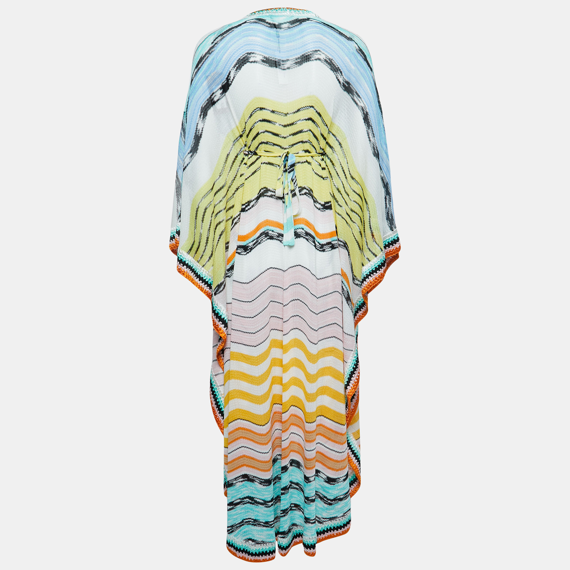 

Missoni Mare Multicolor Wave Patterned Kaftan Cover