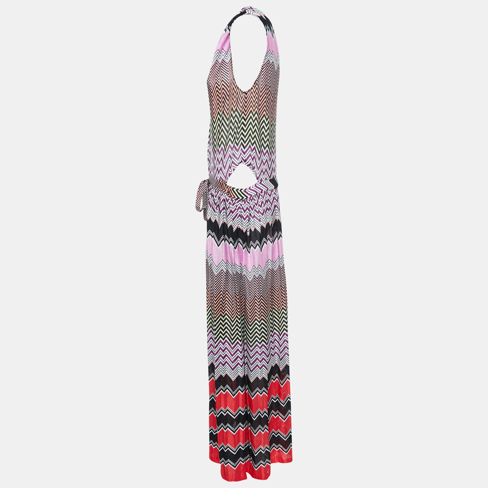 

Missoni Mare Multicolor Chevron Knit Cover-Up Dress