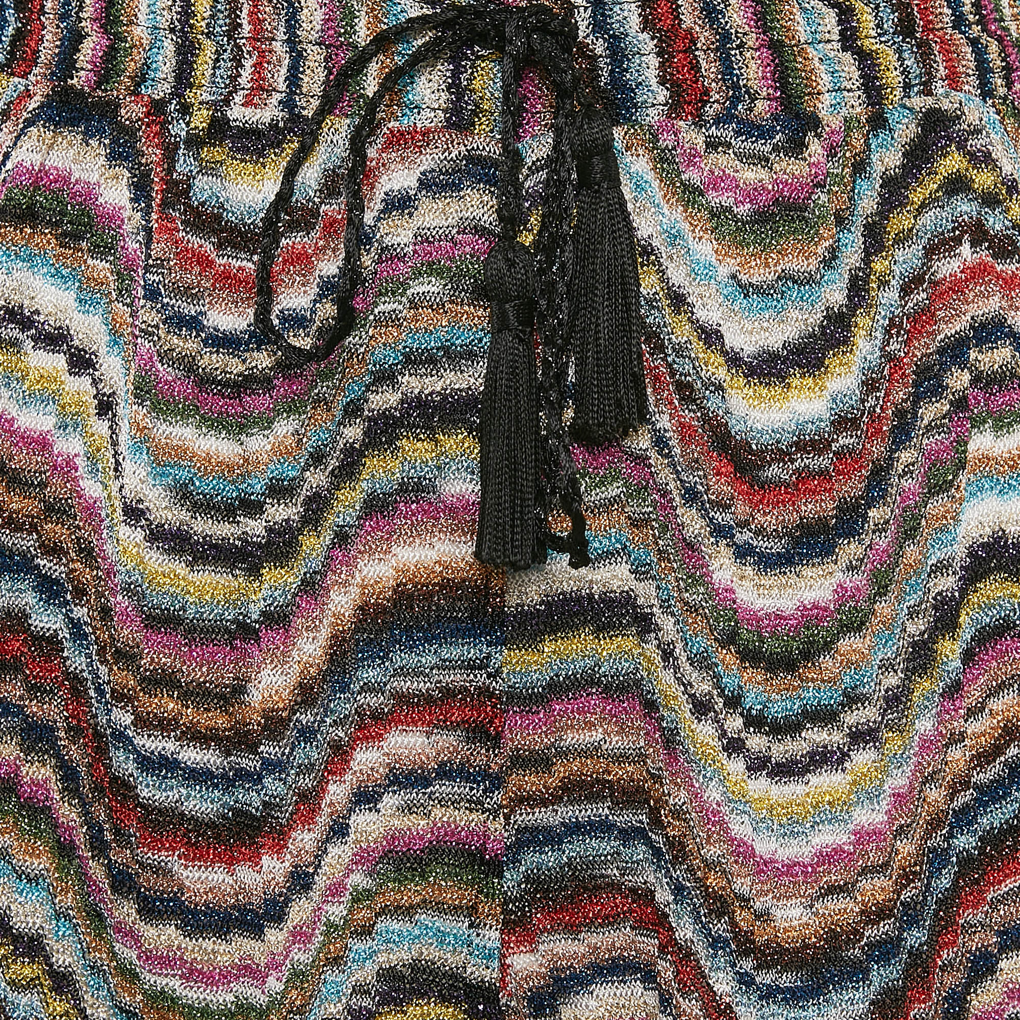 Missoni Mare Multicolor Patterned Lurex Knit Skorts M 