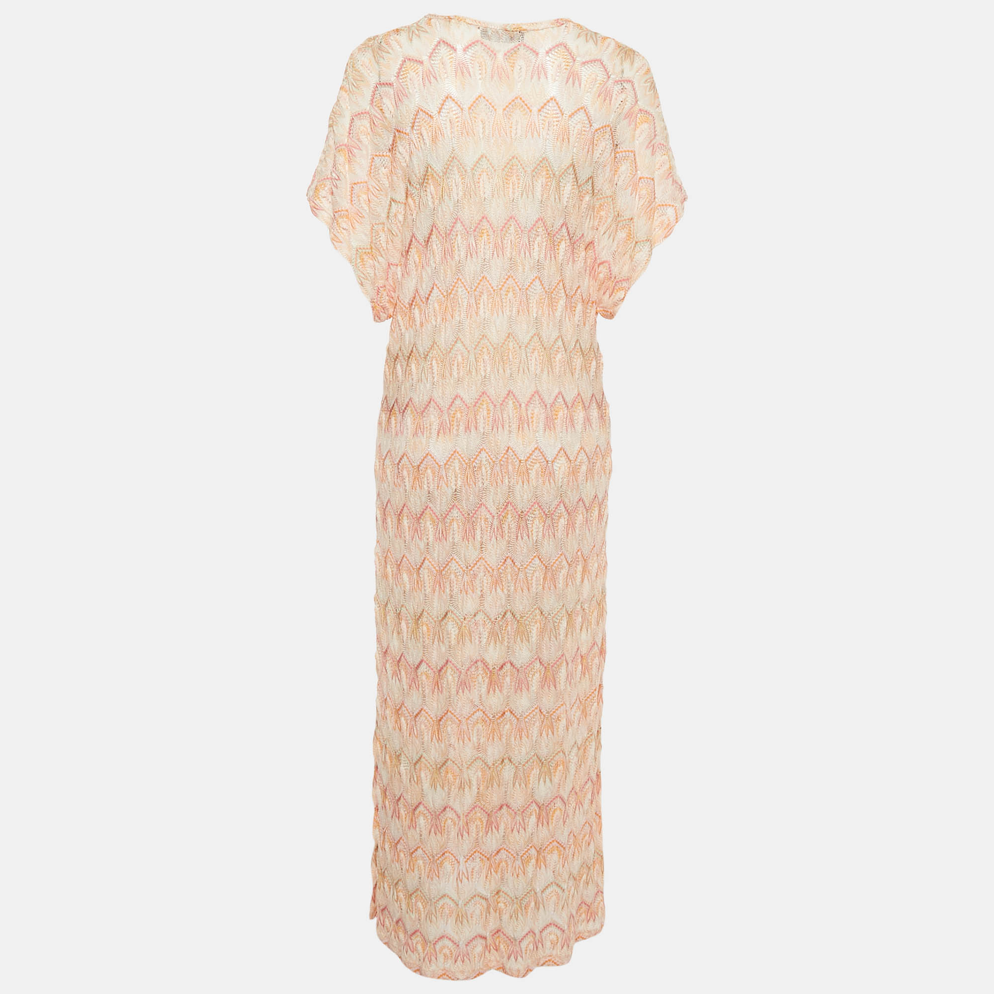 Missoni Mare Multicolor Patterned Knit Long Dress M 