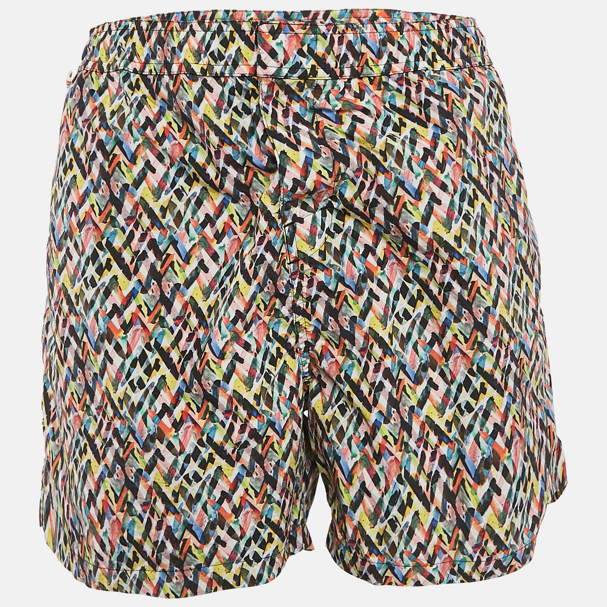 

Missoni Mare Multicolor Chevron Print Nylon Swim Shorts XL