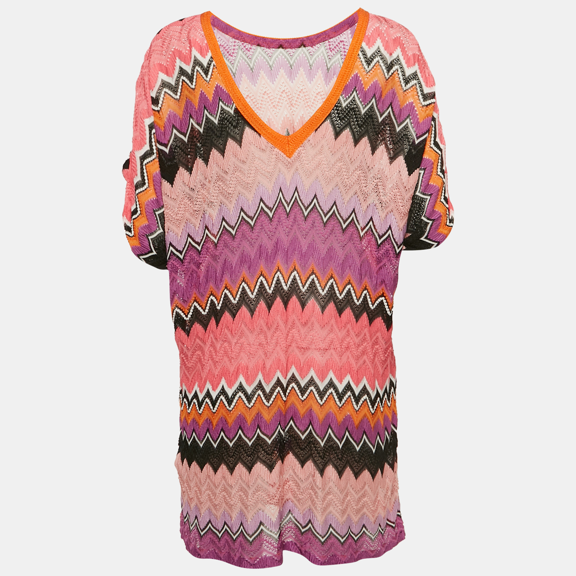 

Missoni Mare Multicolor Patterned Knit Cover-up M