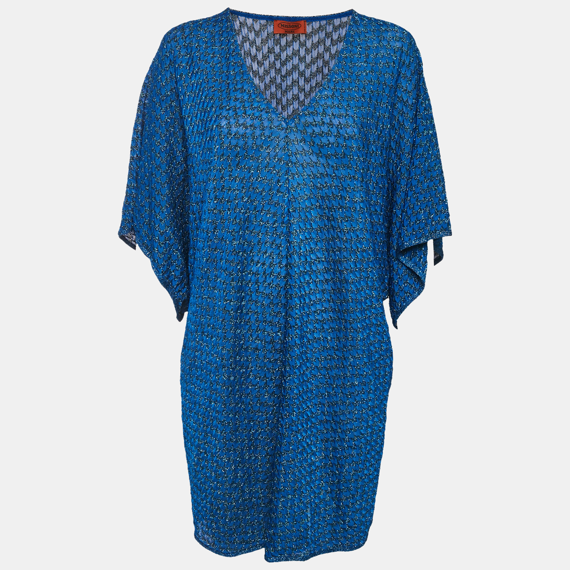 

Missoni Mare Blue Lurex Knit Oversized Top M
