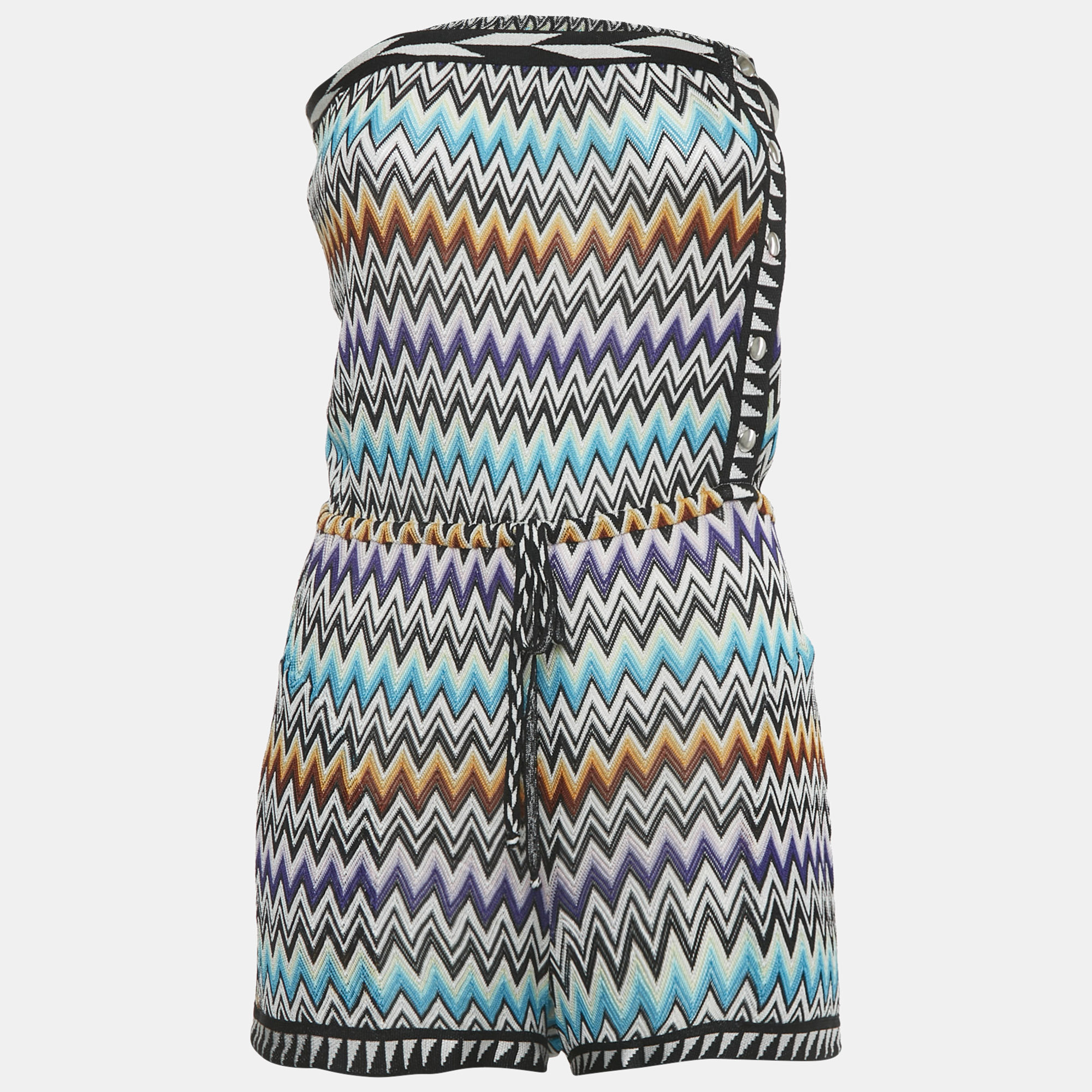 

Missoni Mare Multicolor Chevron Knit Cover-Up Jumpsuit M