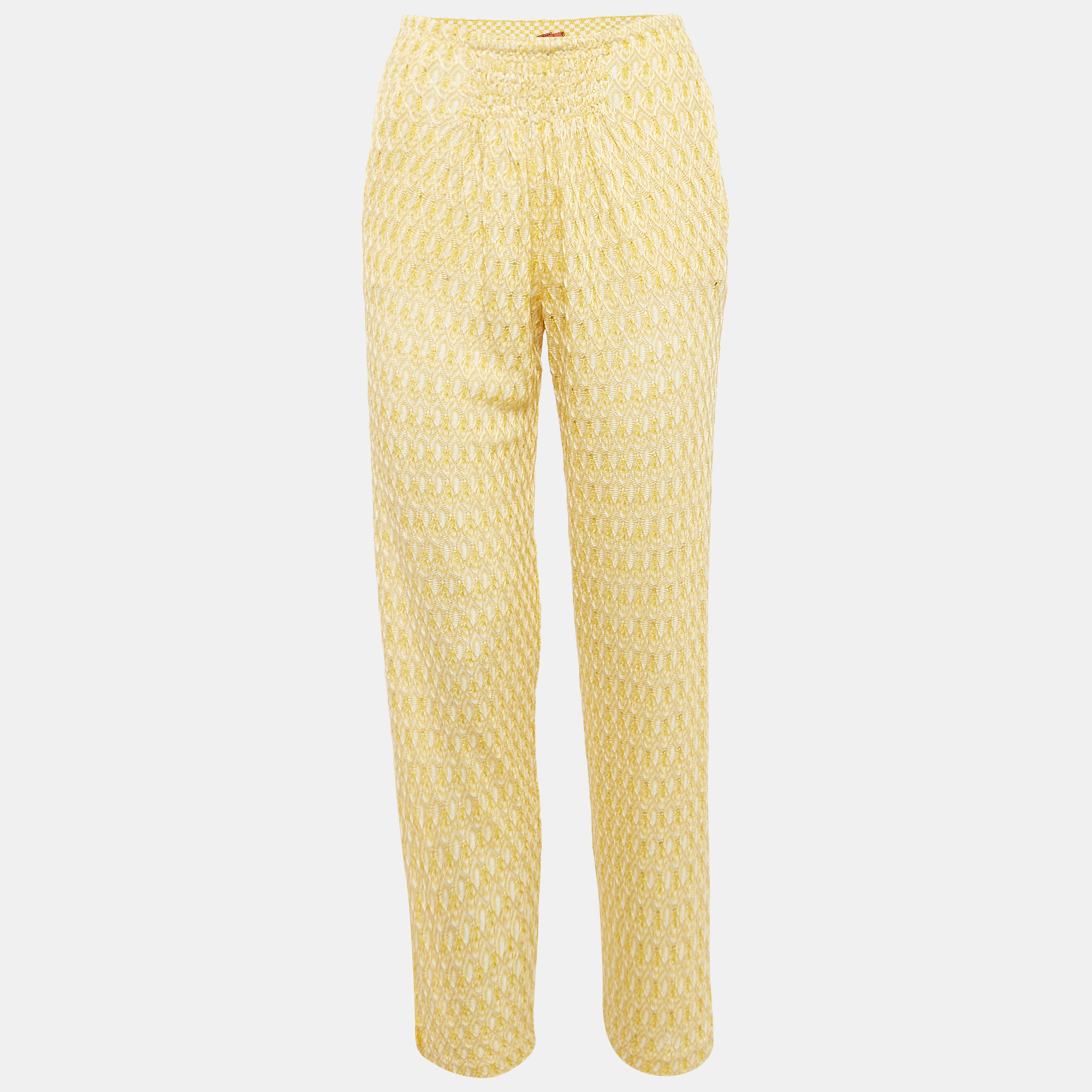 

Missoni Mare Yellow Patterned Cover-Up Trousers S