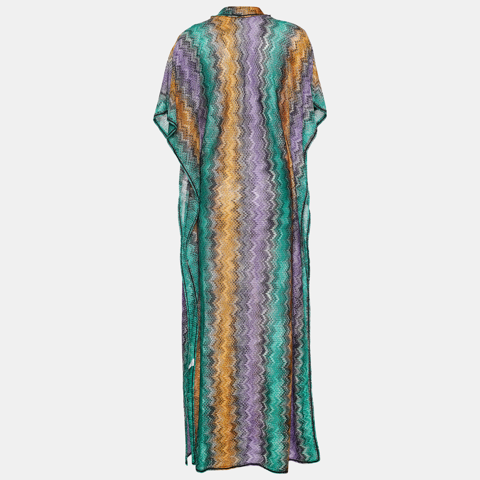 

Missoni Mare Multicolor Lurex Knit Maxi Cover Up Dress