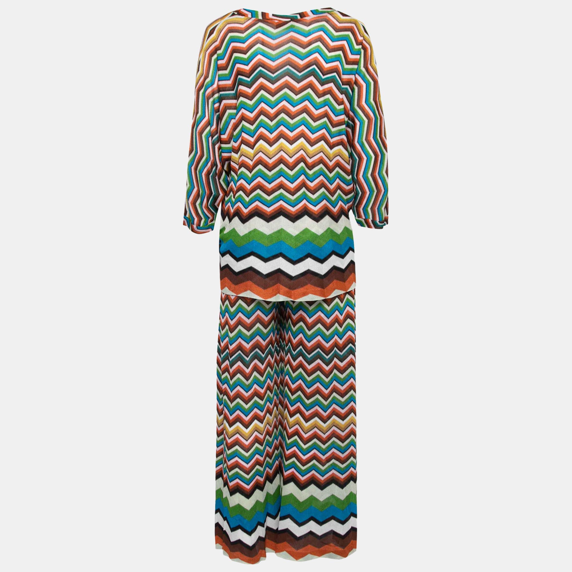 

Missoni Mare Multicolor Textured Knit Top and Pants Set