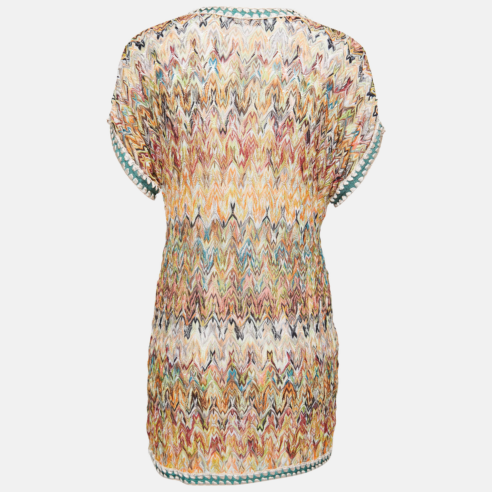 

Missoni Mare Multicolor Patterned Knit V Neck Top