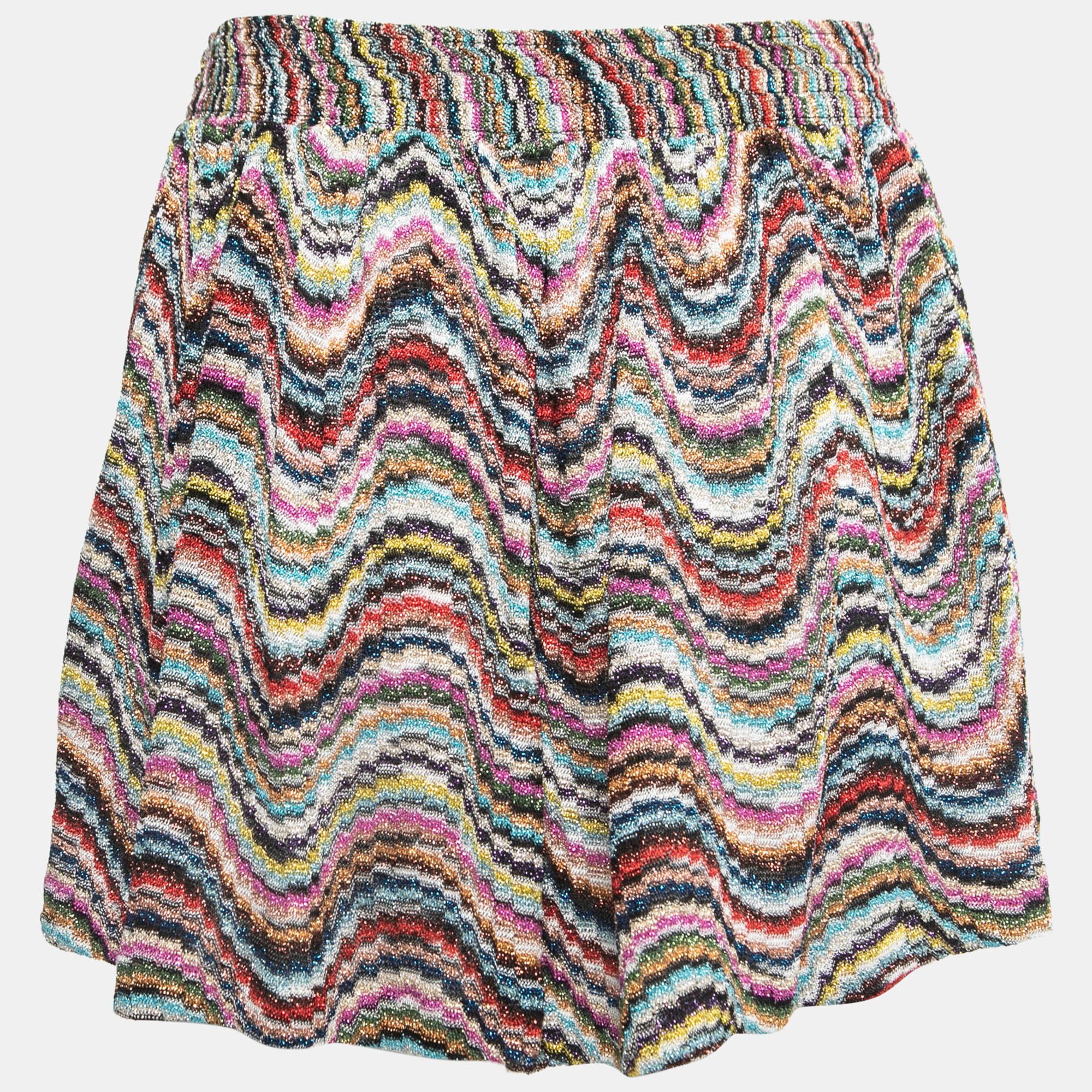 

Missoni Mare Multicolor Patterned Knit Beach Shorts