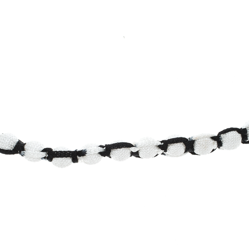 

Missoni Monochrome Roped Ball Long Necklace, White