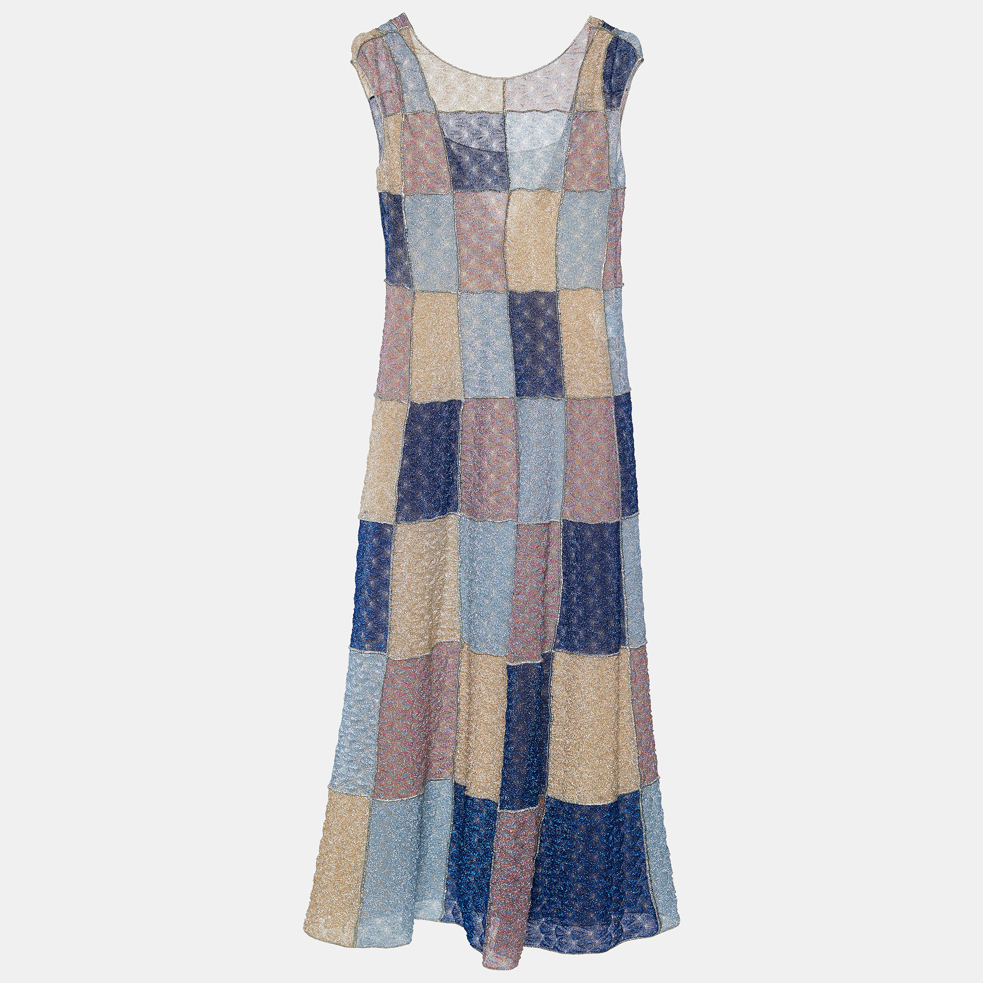 

Missoni Multicolor Lurex Knit Sleeveless Maxi Dress