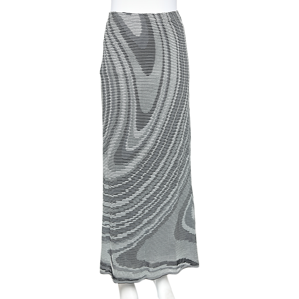 

Missoni Sport Grey Textured Jersey Midi Skirt