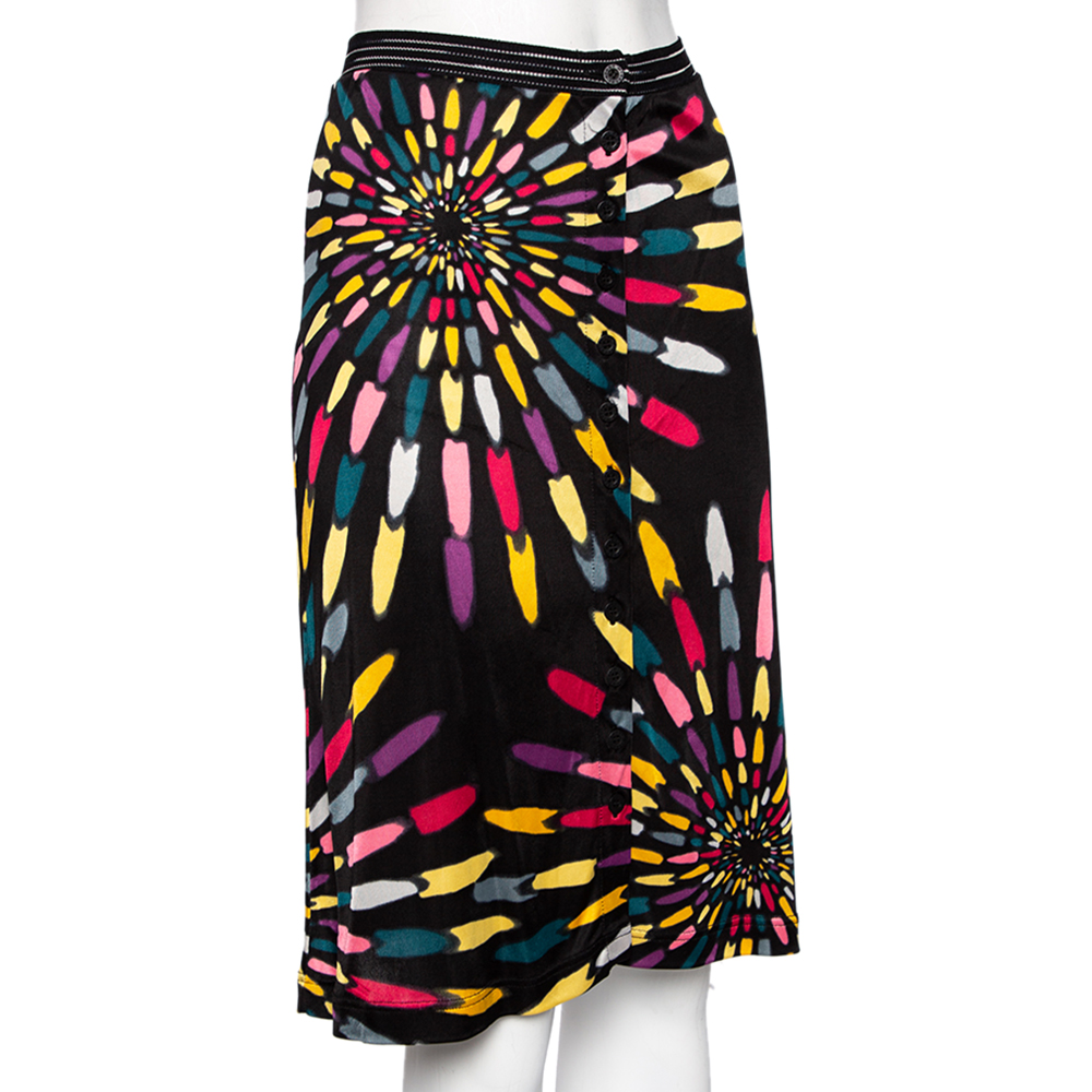 

Missoni Sport Multicolor Jersey Buttoned Mini Skirt