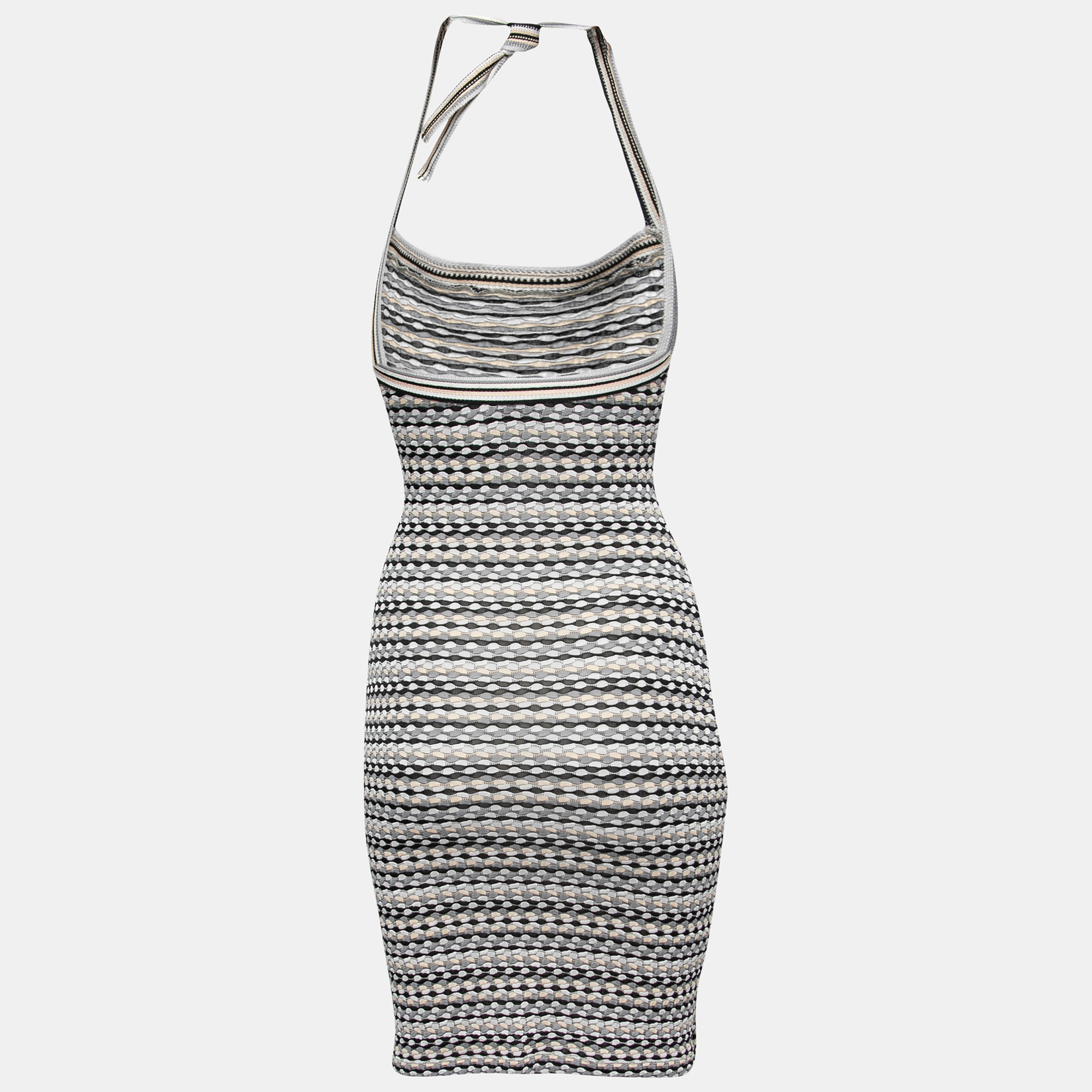 

Missoni Sport Multicolor Patterned Knit Halter Neck Dress