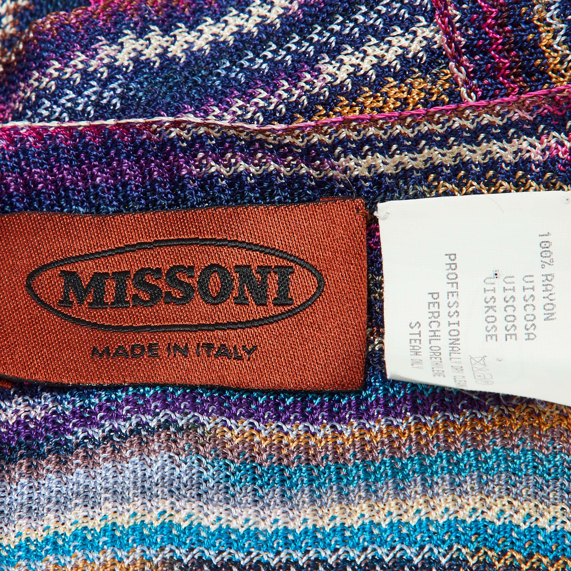 Missoni Multicolor Striped Knit Stole 