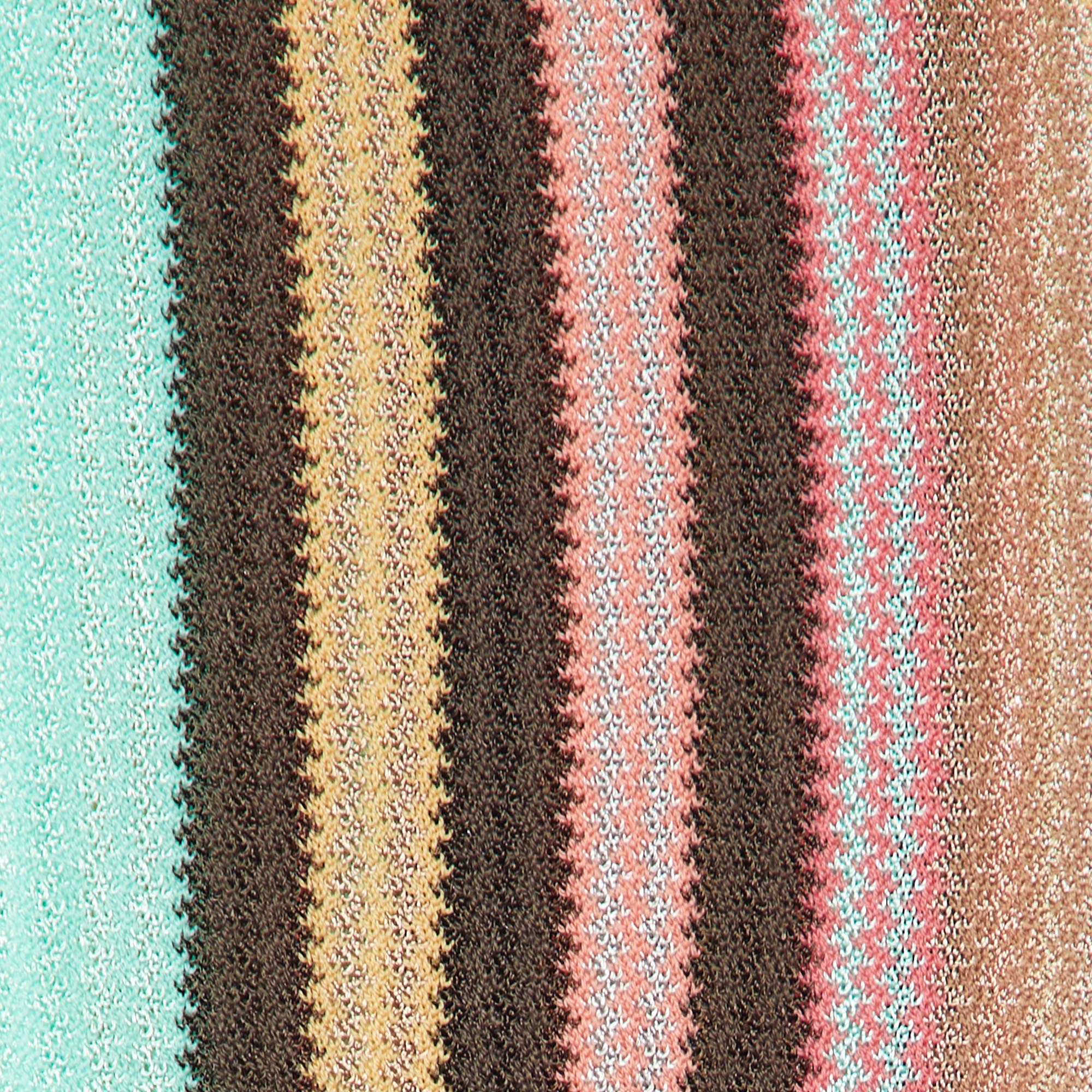 Missoni Multicolor Striped Wool Knit Stole 