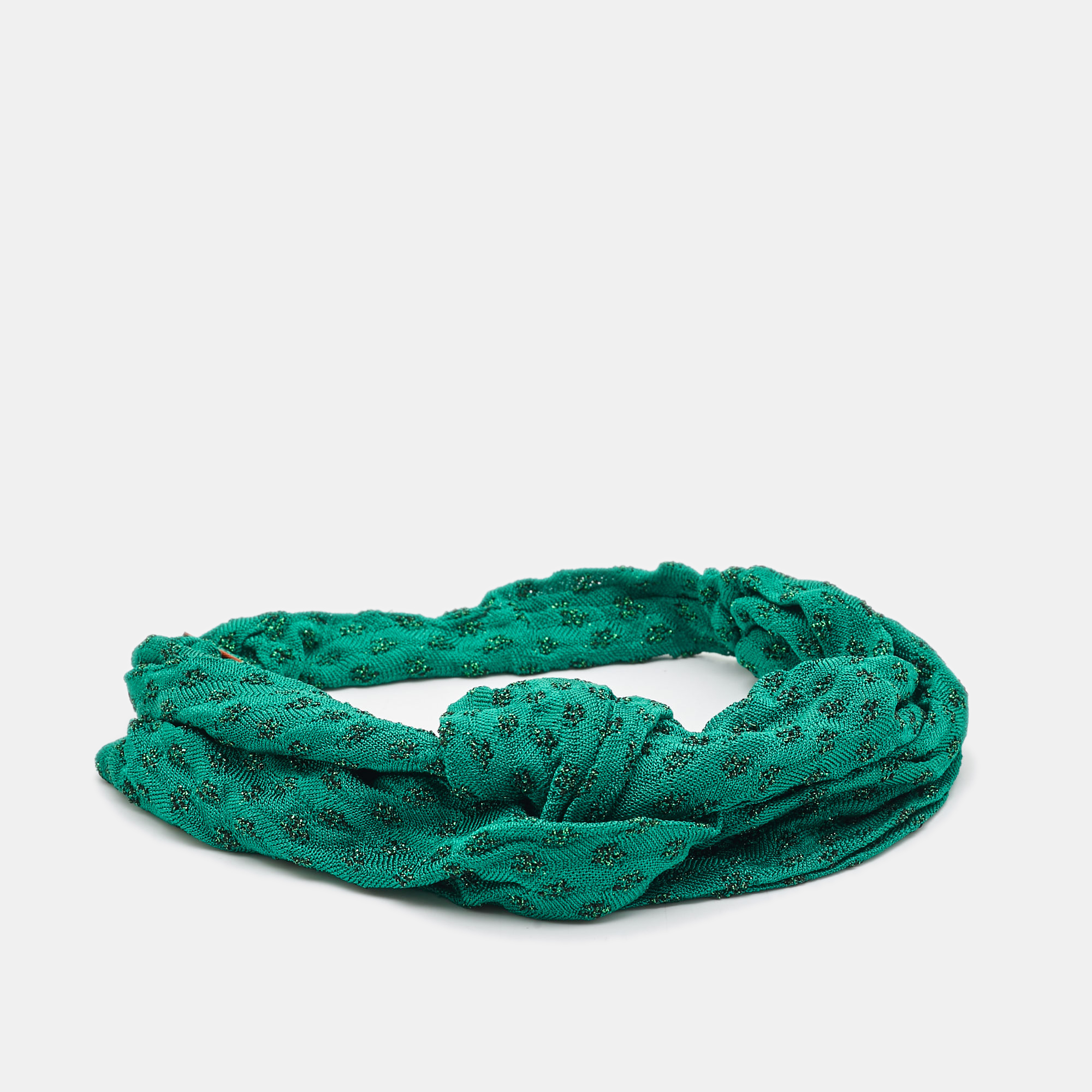 

Missoni Green Lurex Knit Hairband