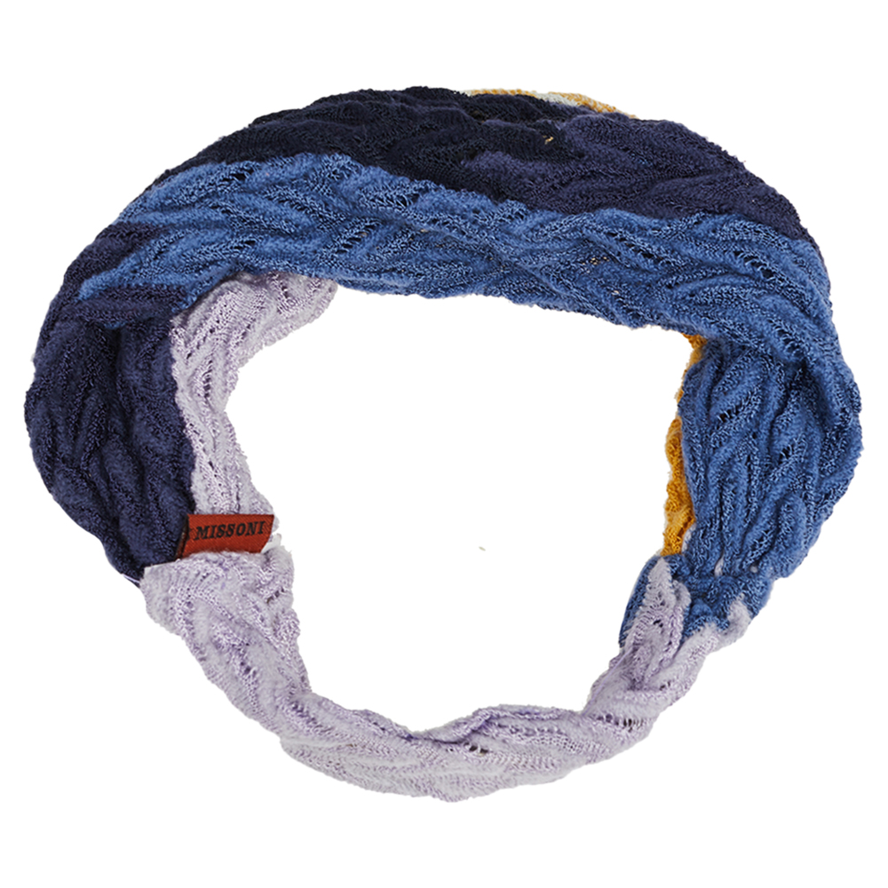 

Missoni Multicolor Crochet Knit Headband