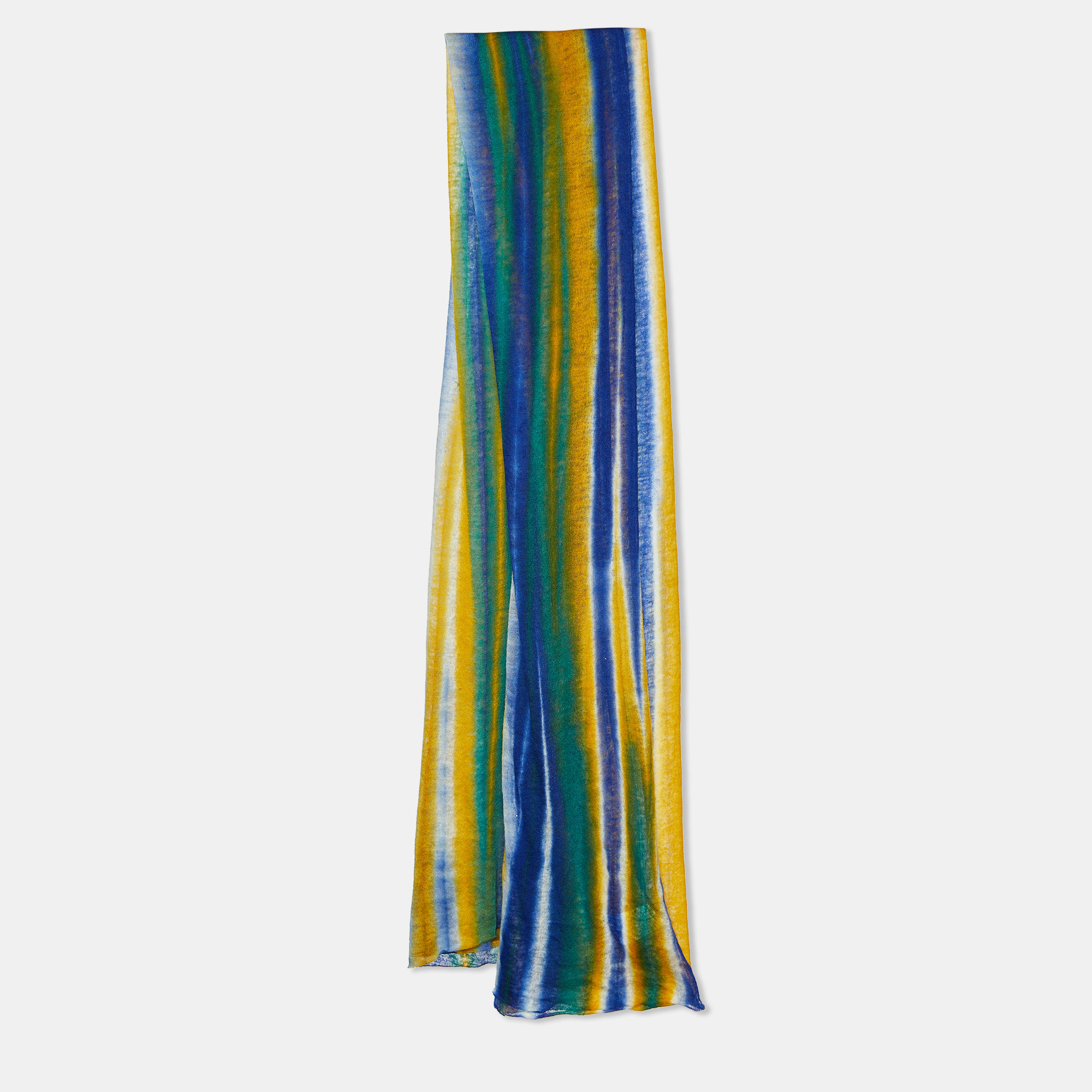 Pre-owned Missoni Multicolor Cashmere Knit Scarf