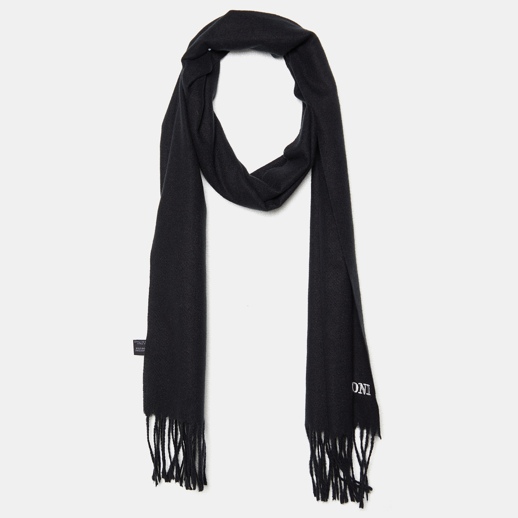 

Missoni Black Polyester Fringed Scarf