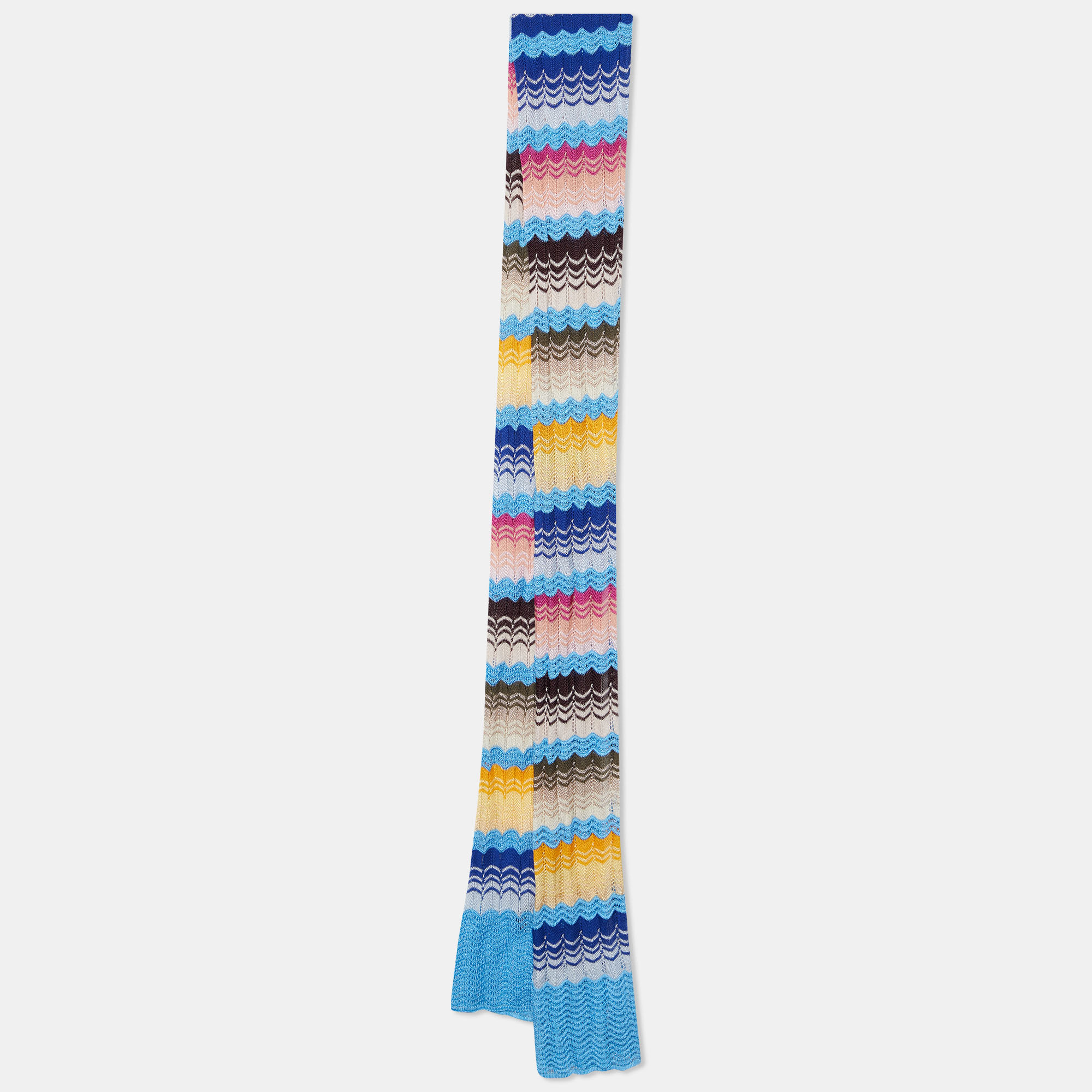 Pre-owned Missoni Multicolor Knit Stole
