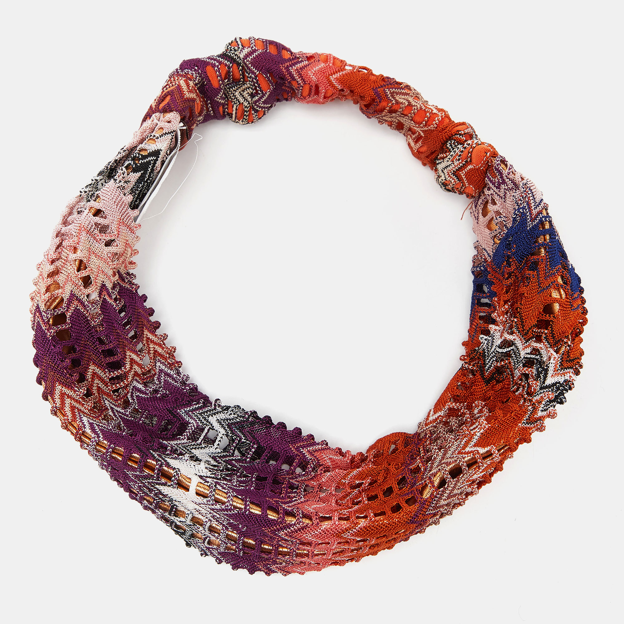 

Missoni Multicolor Patterned Knit Stretch Headband