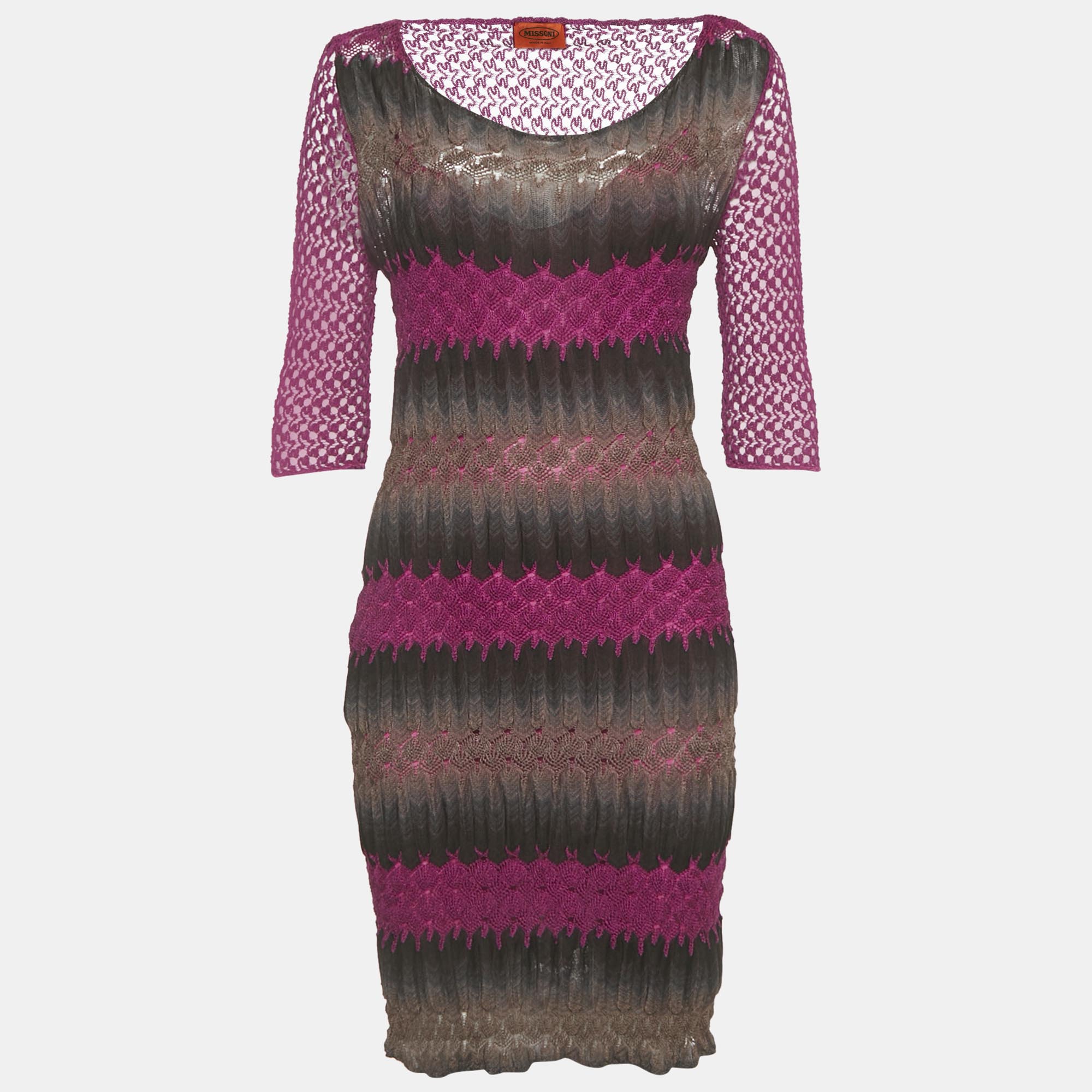 

Missoni Multicolor Knit Midi Dress