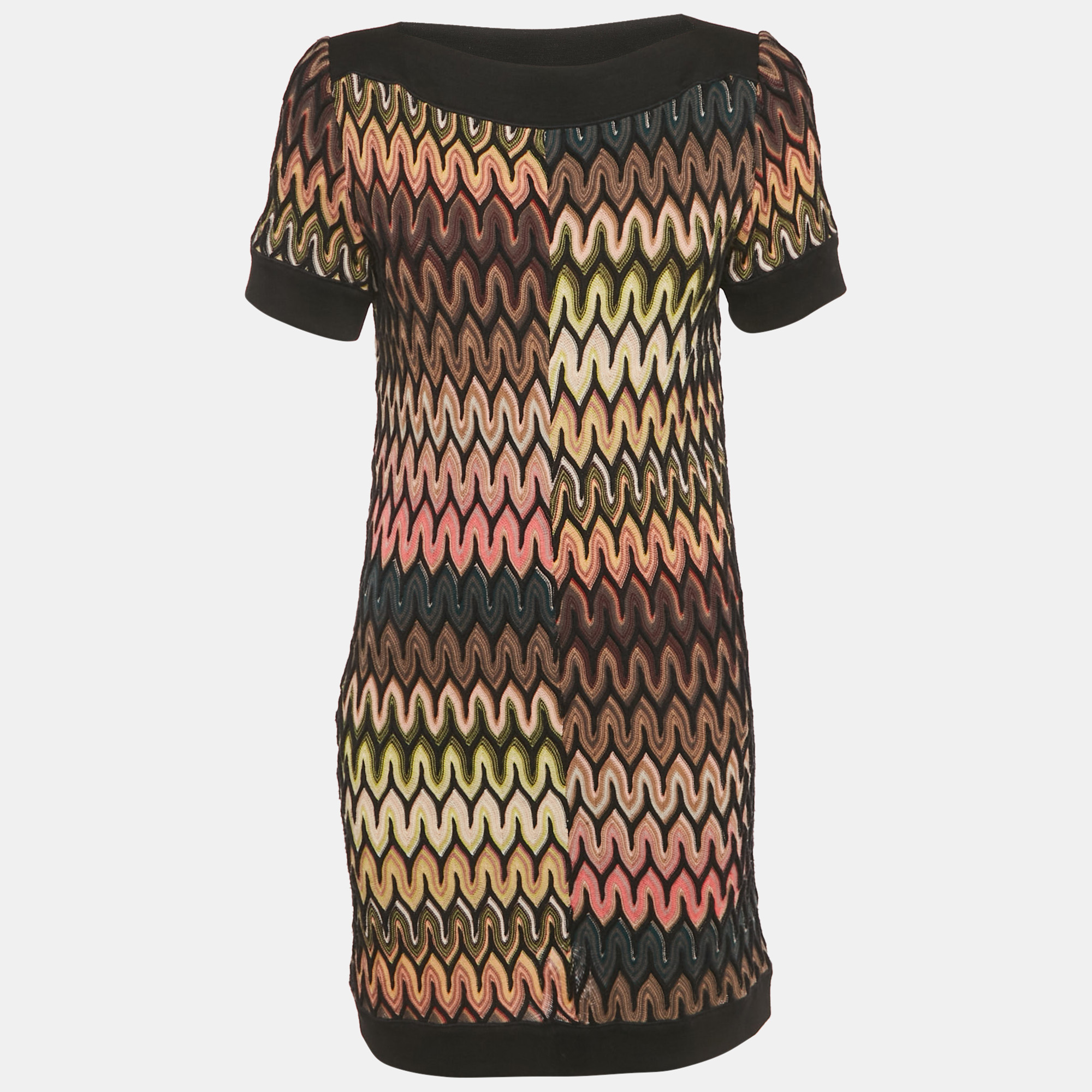Missoni Multicolor Patterned Knit Dress M