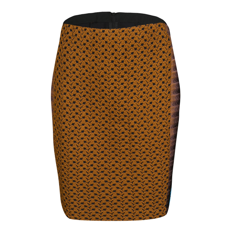 

Missoni Multicolor Textured Knit Pencil Skirt