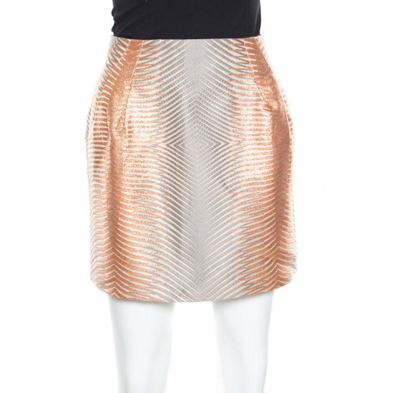 

Missoni Multicolor Lurex Jacquard Knit Mini Skirt