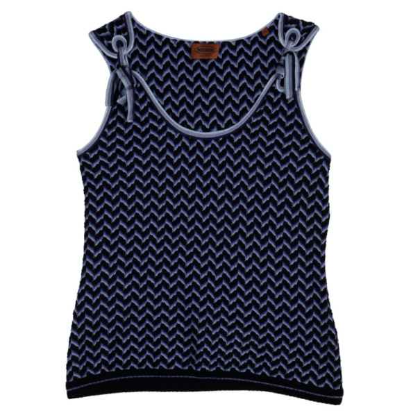 Pre Owned Missoni Knot Strap Sleeveless Top M