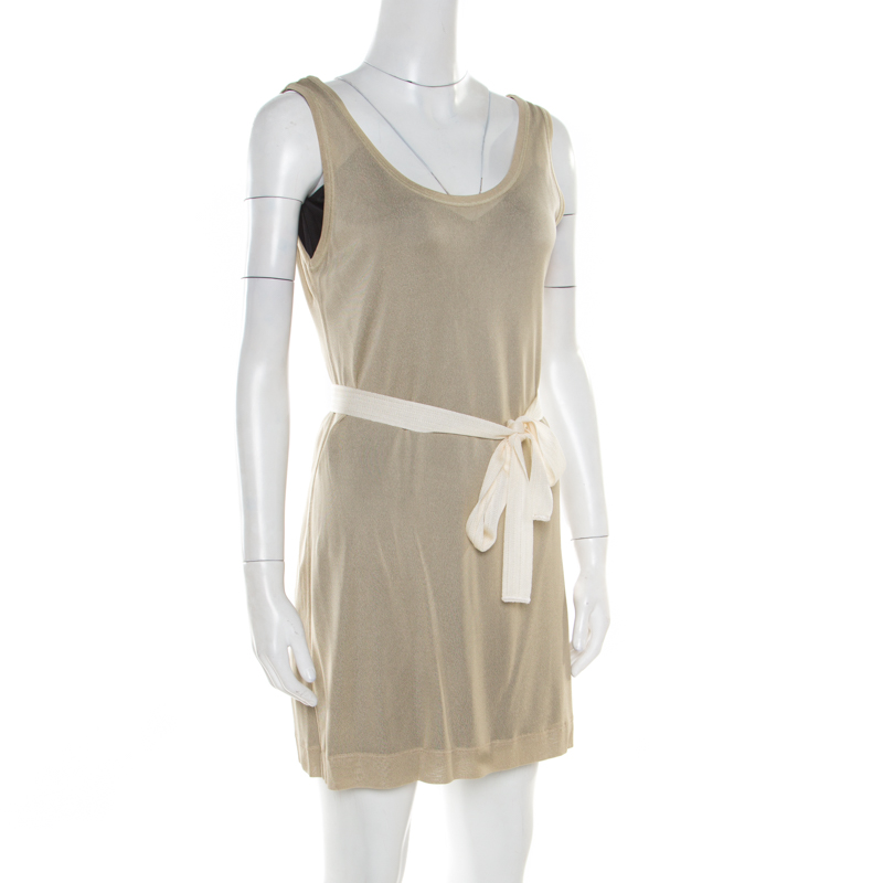 

Missoni Beige Knit Tank Dress