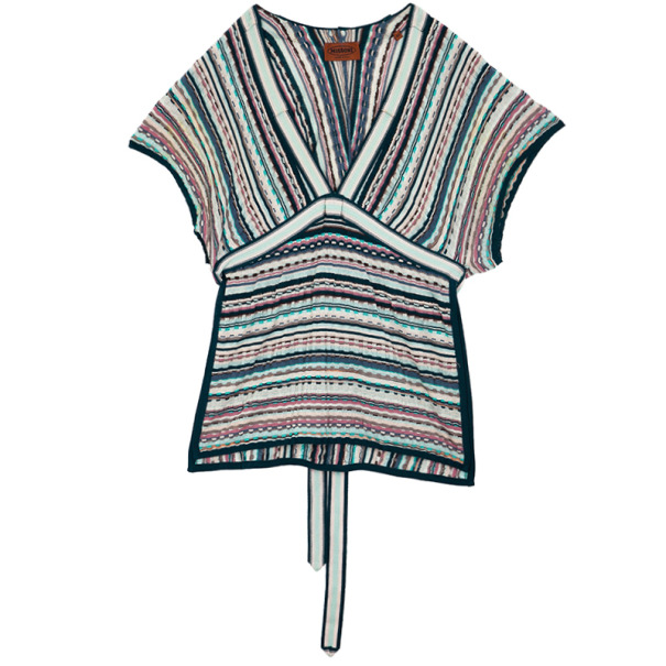 Pre Owned Missoni Knit Kaftan Top M