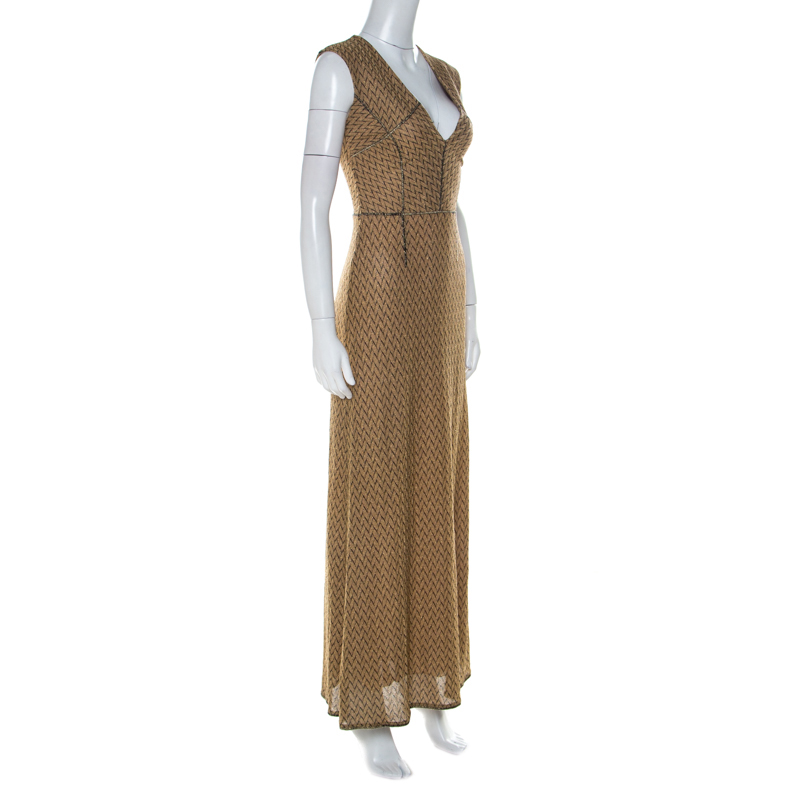missoni gold dress