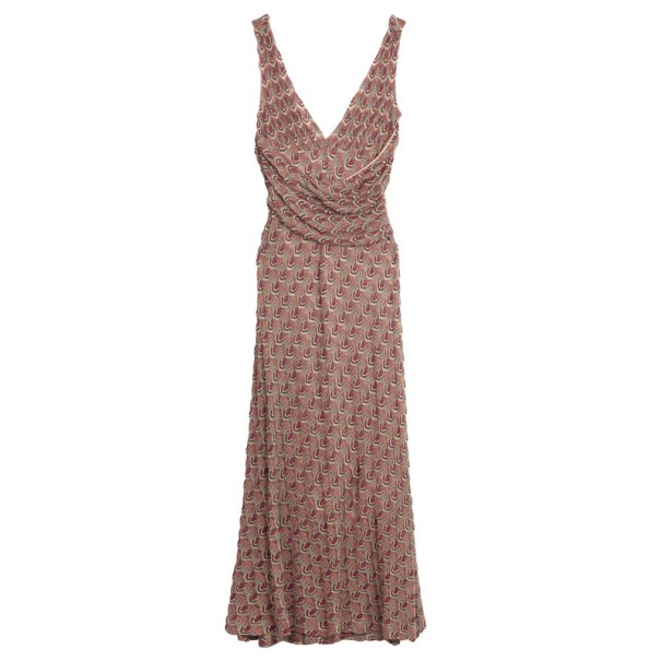 Pre Owned Missoni Multicolor Crochet Gown S