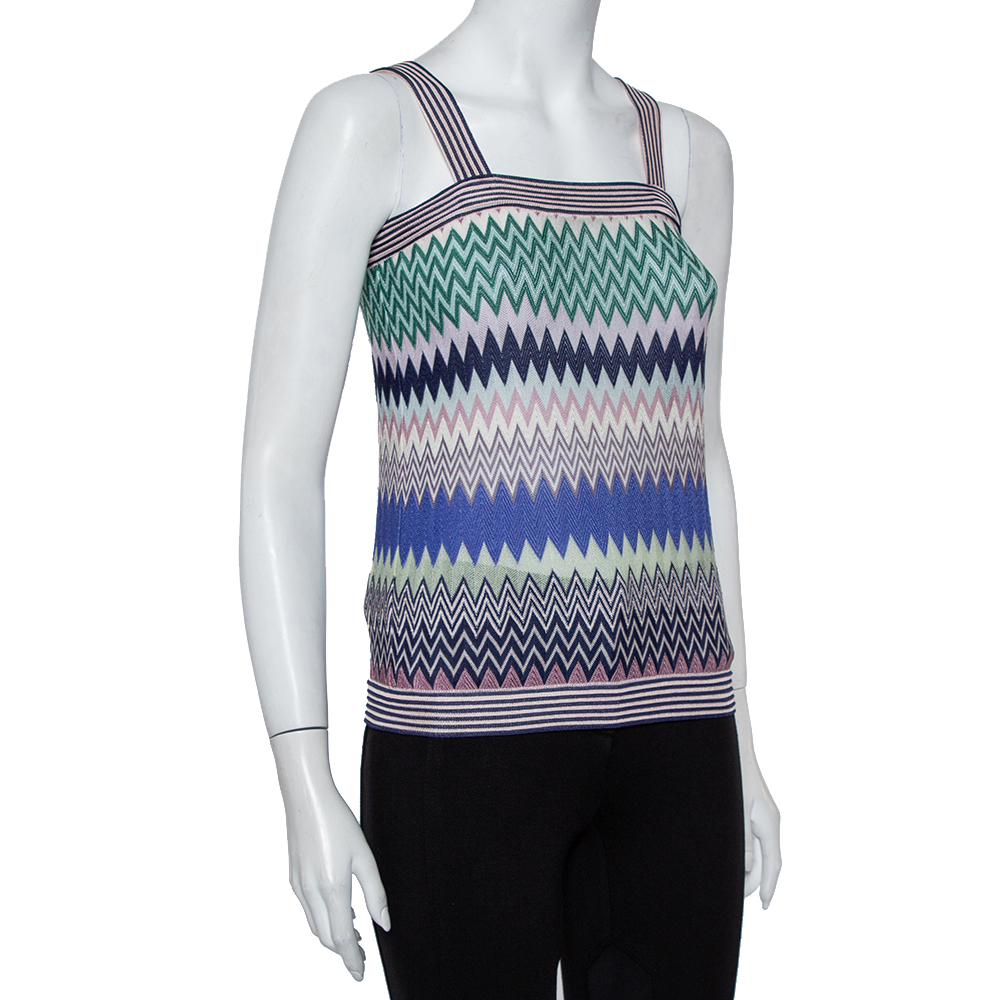 

Missoni Multicolor Patterned Knit Cami Top