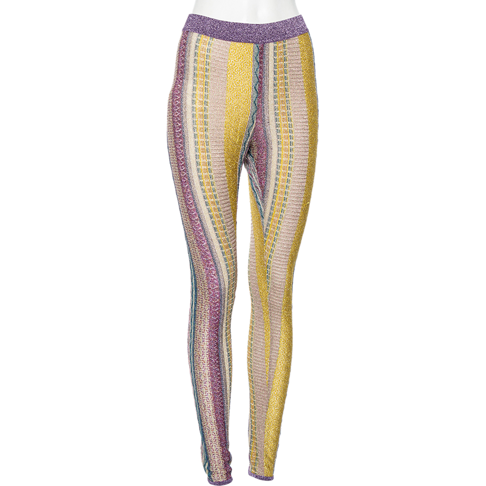 

Missoni Multicolored Lurex Knit Leggings, Multicolor