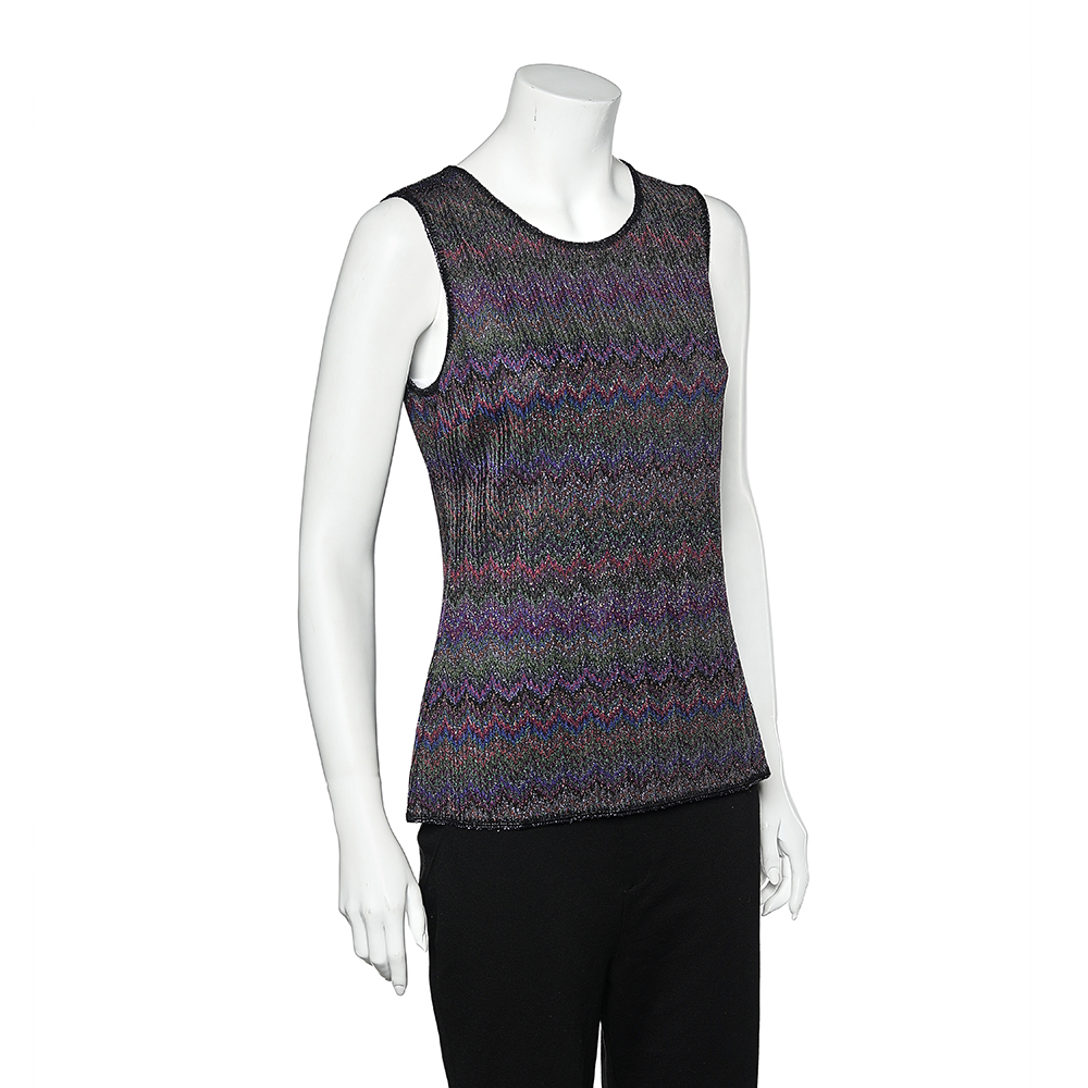 

Missoni Multicolored Knit Sleeveless Top, Multicolor
