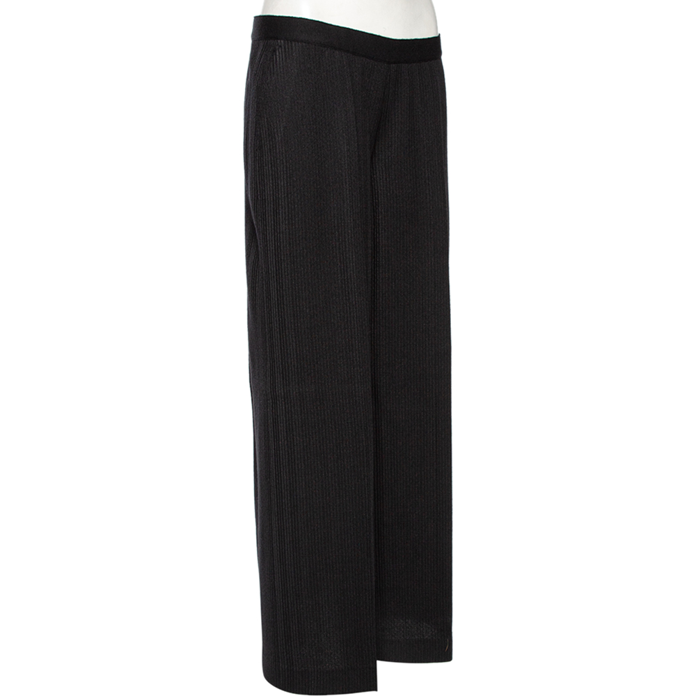 

Missoni Black Wool Knit Palazzo Pants