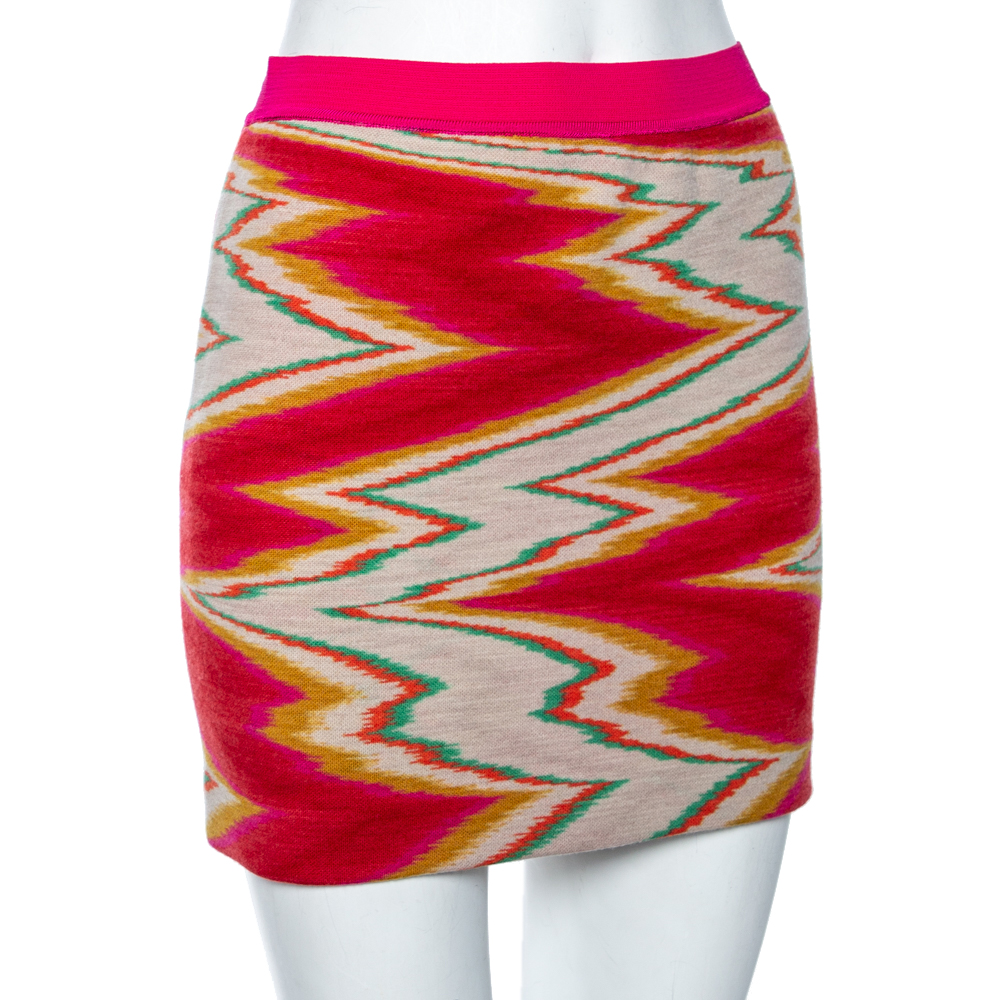 

Missoni Multicolored Jacquard Knit Mini Skirt, Multicolor