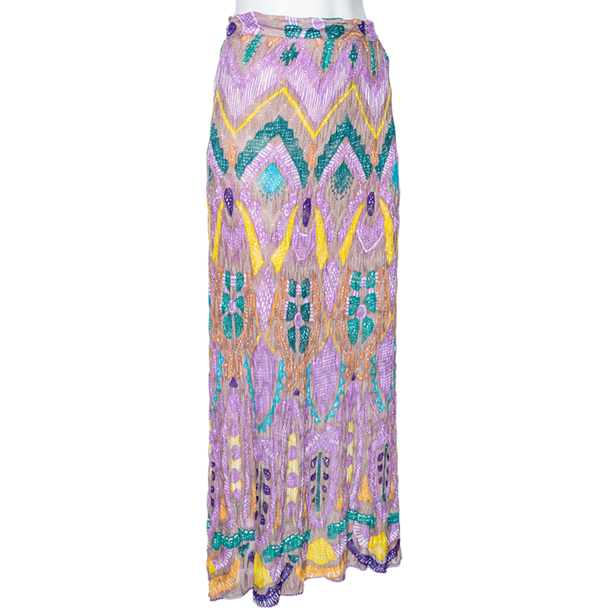 

Missoni Multicolored Patterned Knit Maxi Skirt, Multicolor