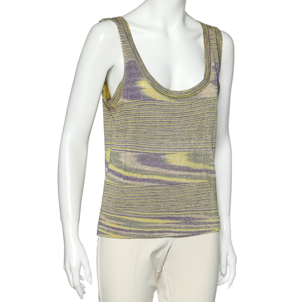 

Missoni Multicolor Lurex Knit Tank Top