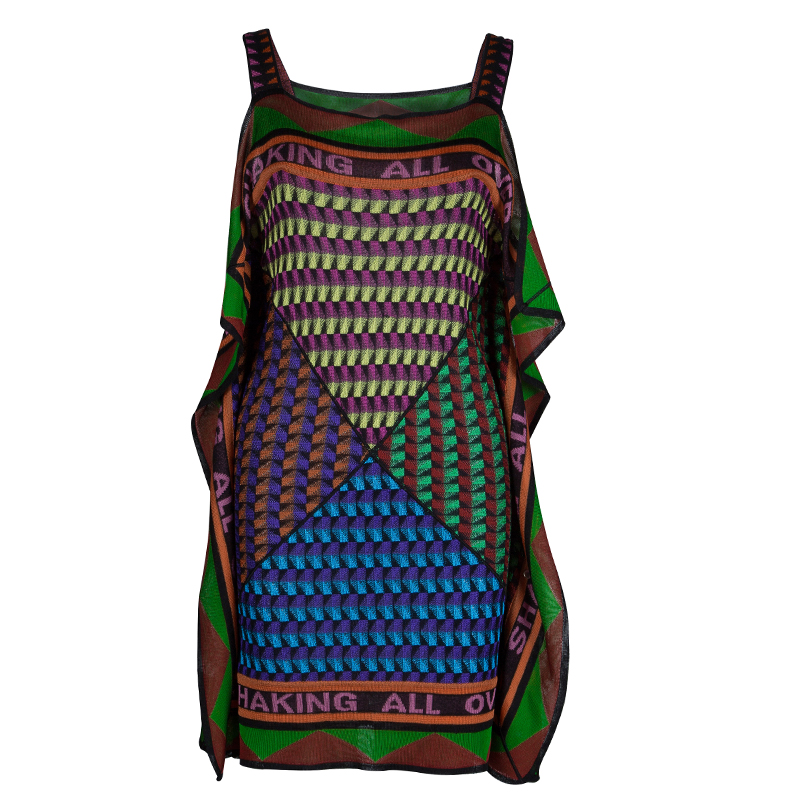 Pre Owned Missoni Multicolor Sleeveless Kaftan Dress S