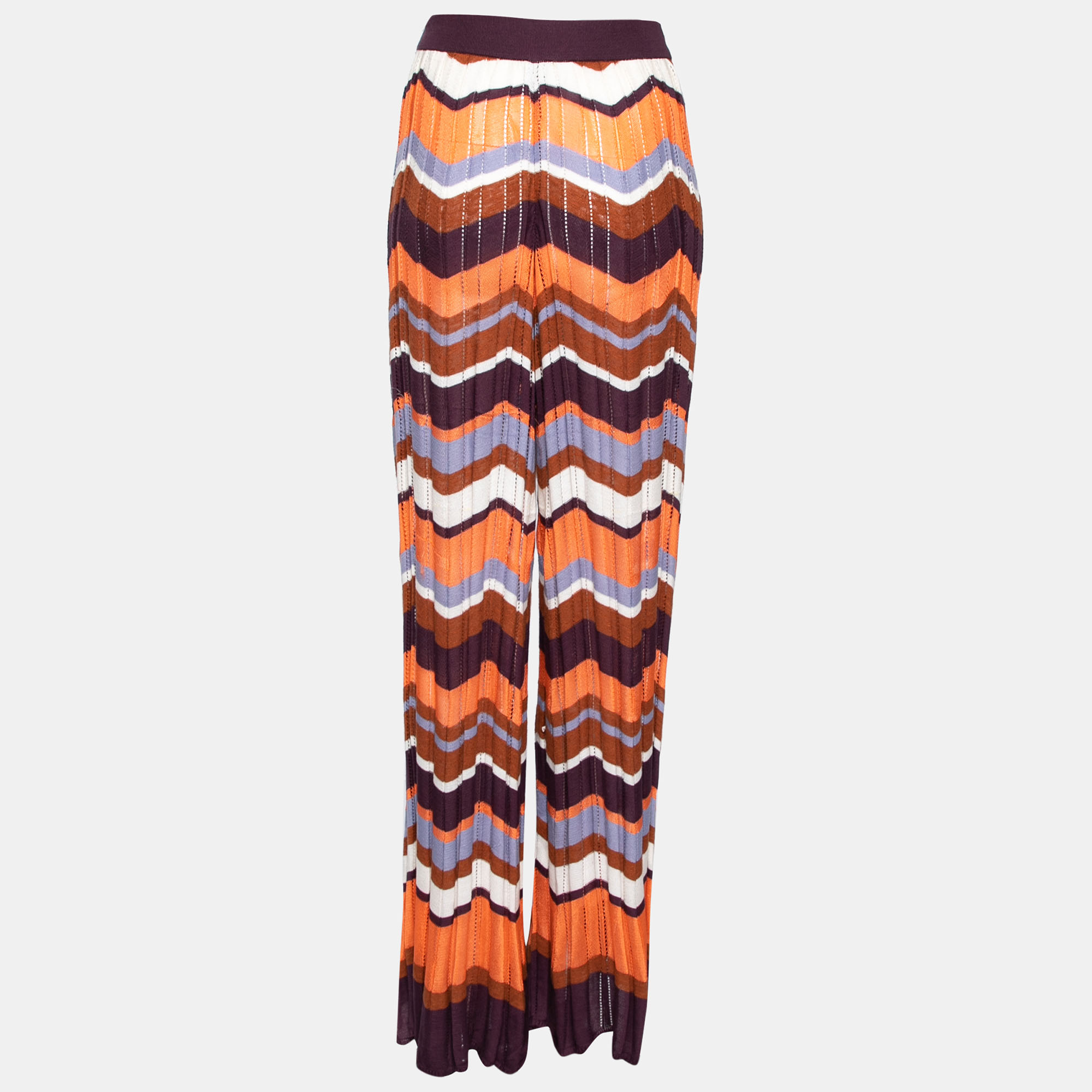 

Missoni Multicolor Patterned Knit Palazzo Pants