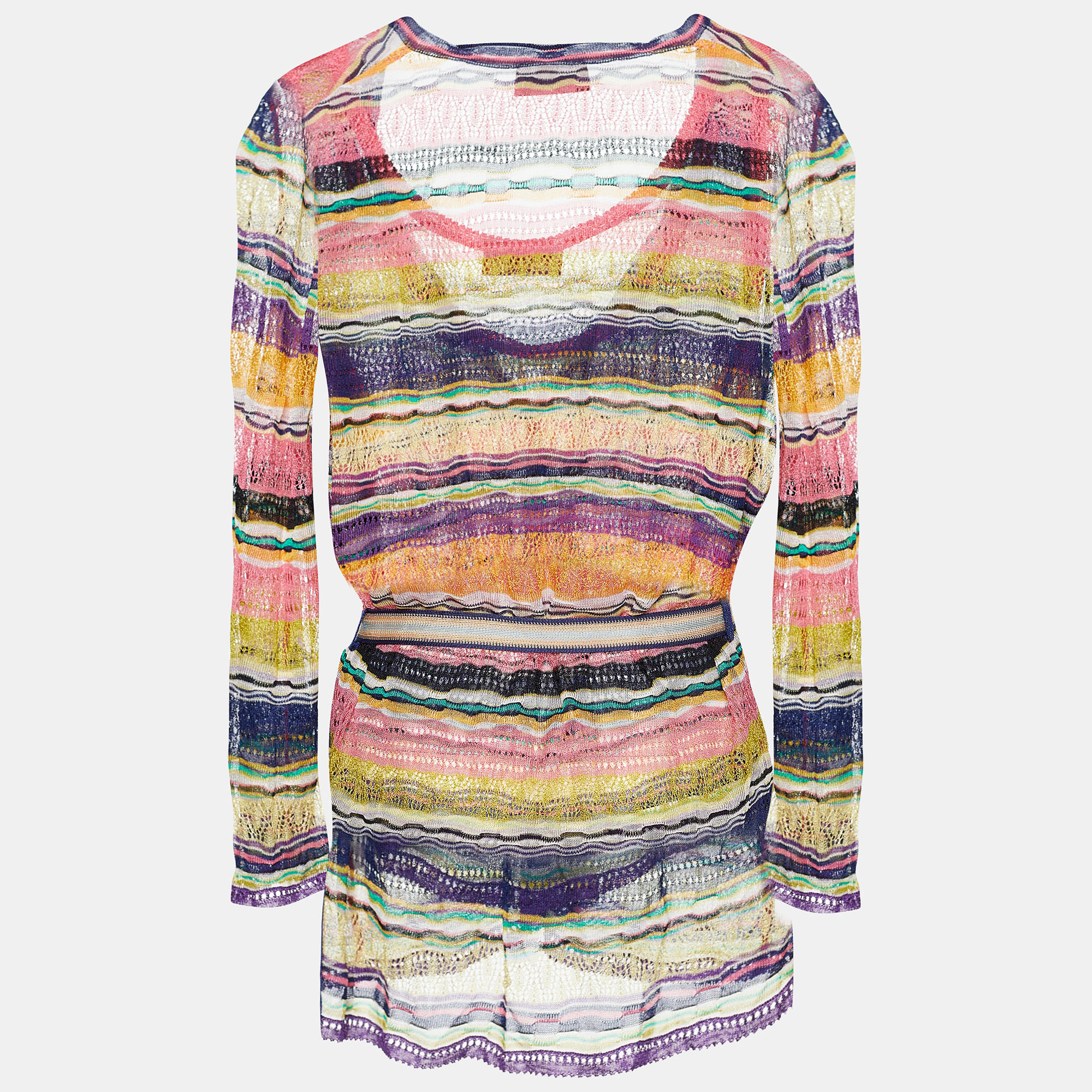 

Missoni Multicolor Pointelle Knit Tank Top and Cardigan Set