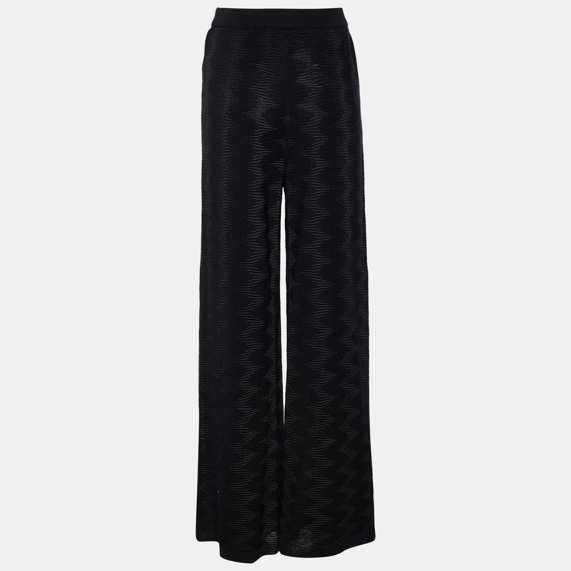 

Missoni Black Knit Wide Leg Pants