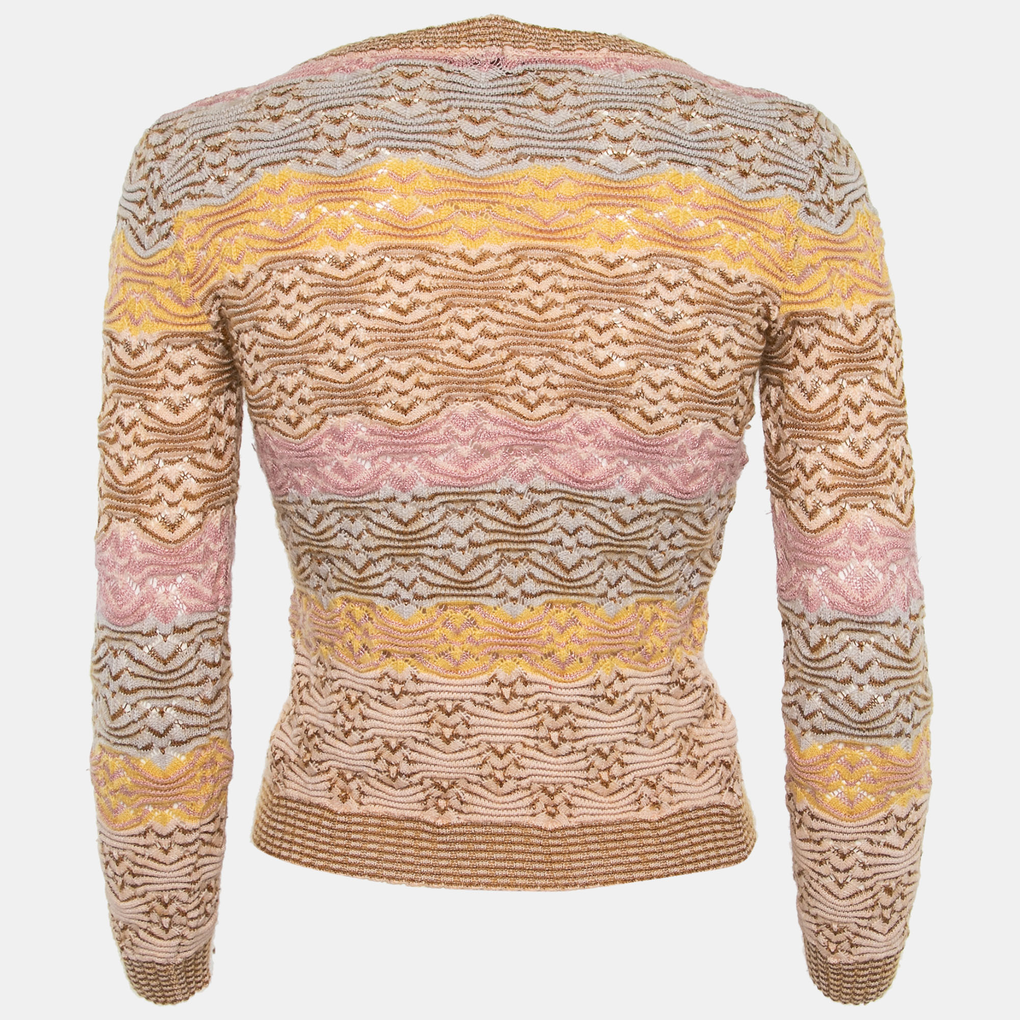 

Missoni Multicolor Pattern Wool Knitted Crewneck Sweater