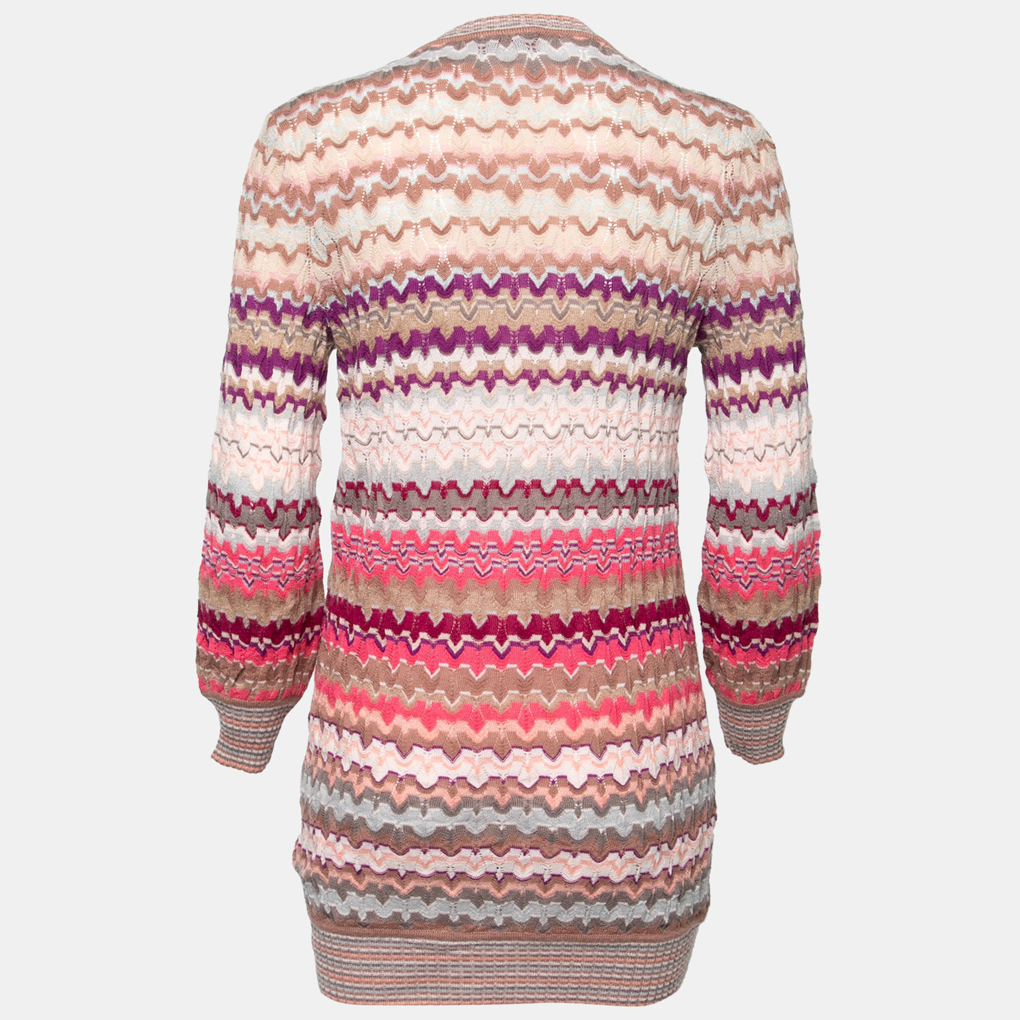 

Missoni Multicolor Wool Knit Button Front Cardigan