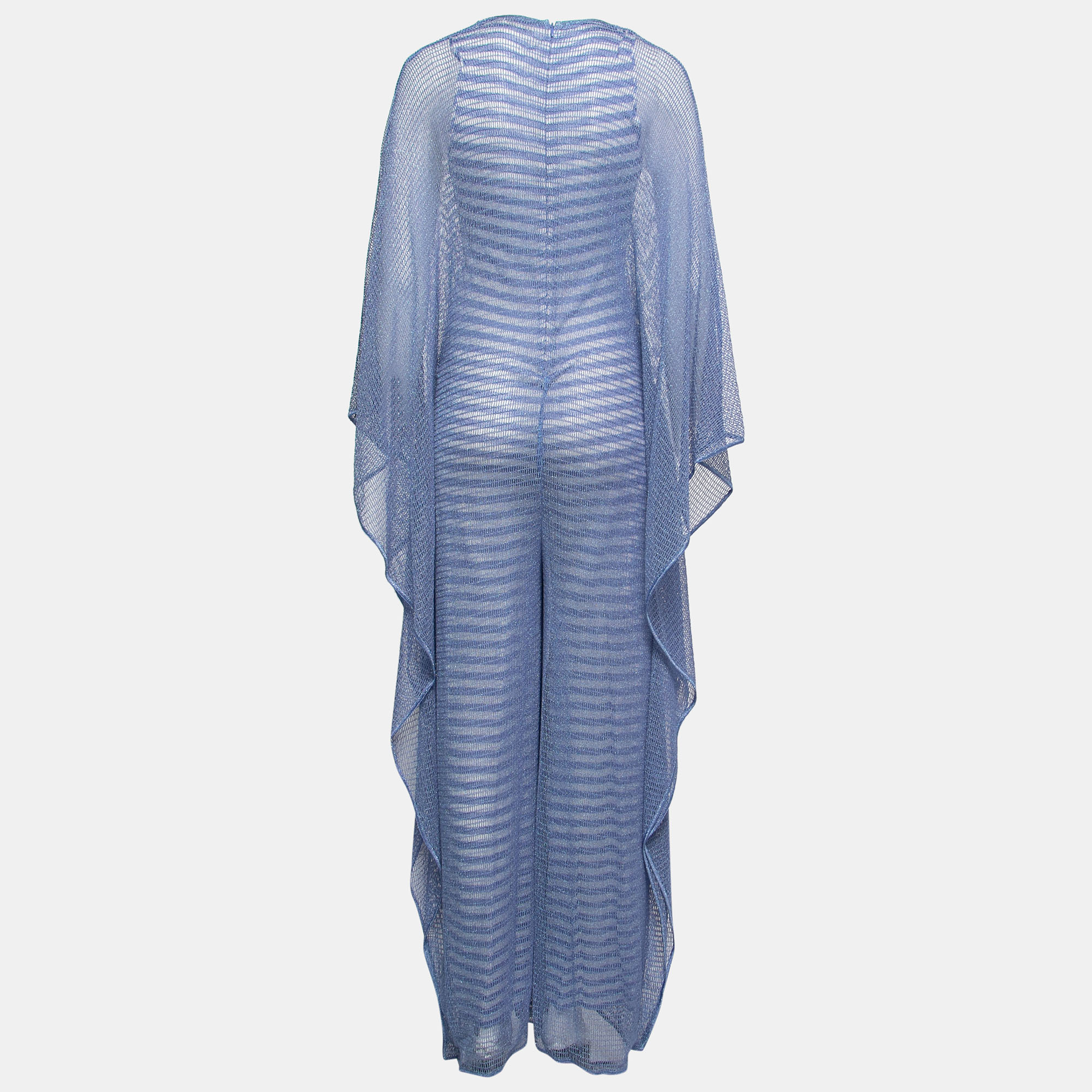 

Missoni Blue Striped Knit Kaftan Jumpsuit