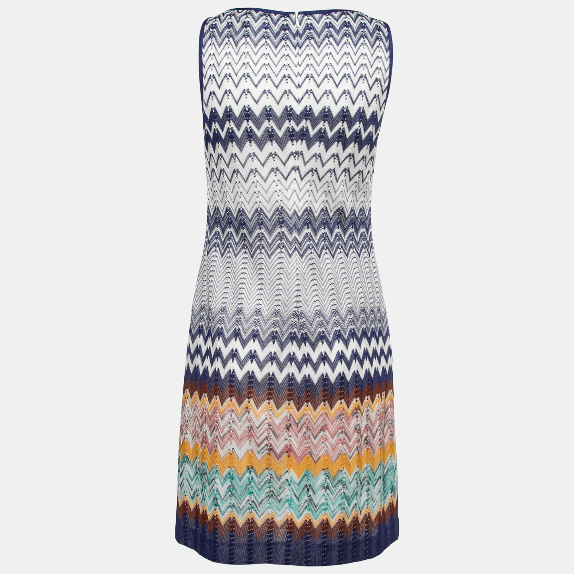 

Missoni Multicolor Chevron Patterned Knit Mini Dress